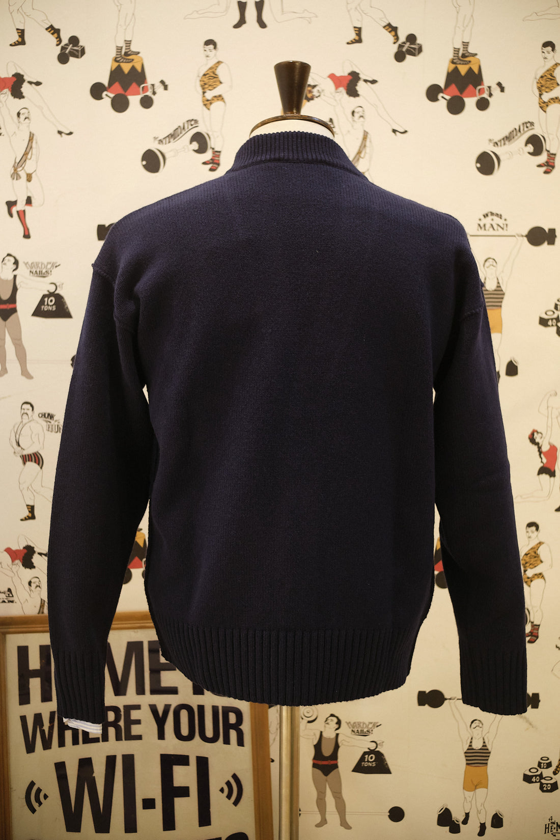 Old School Cardigan Navy