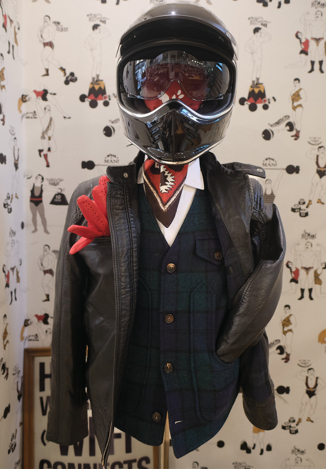 1/4 Mile Leather Jacket Black
