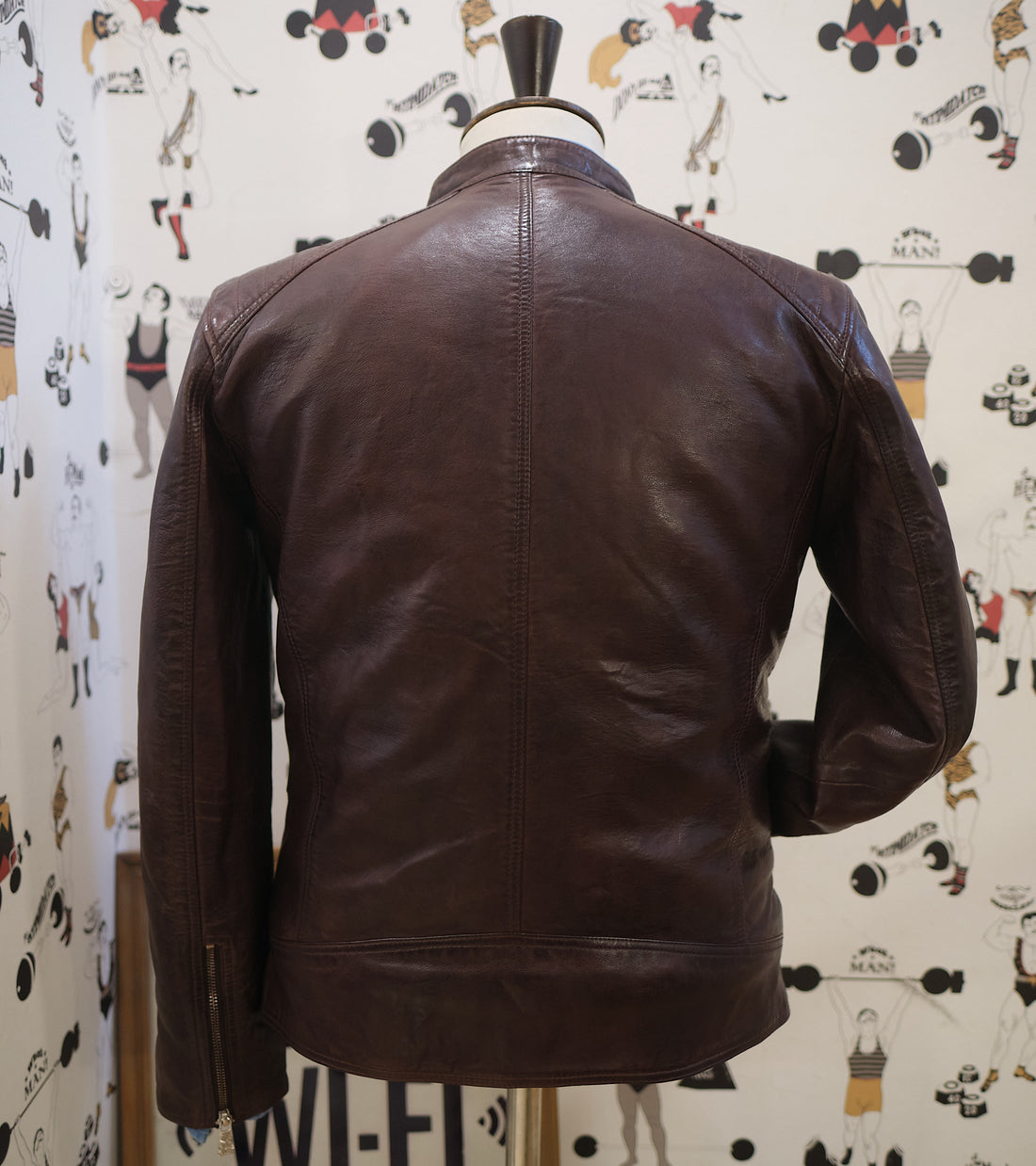 1/4 Mile Leather Jacket Bordeaux