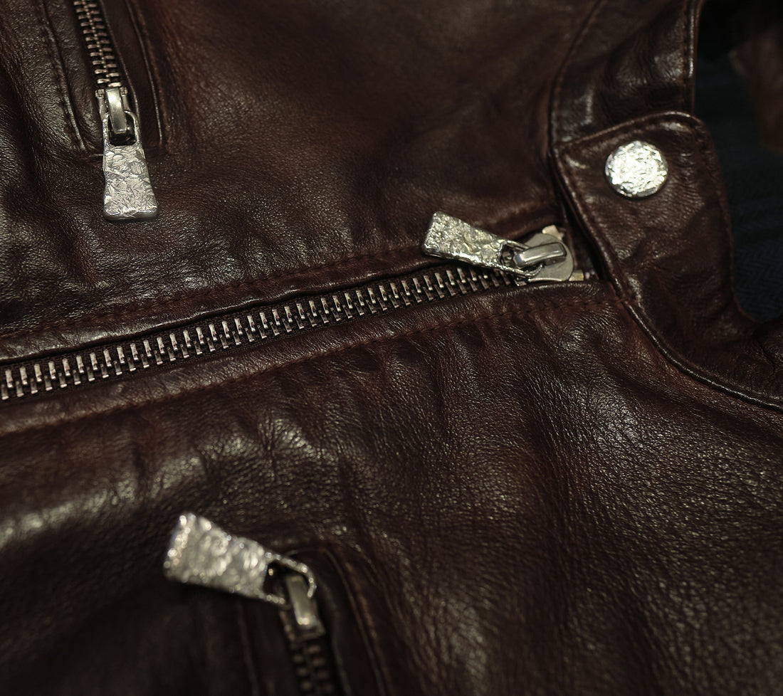 1/4 Mile Leather Jacket Bordeaux