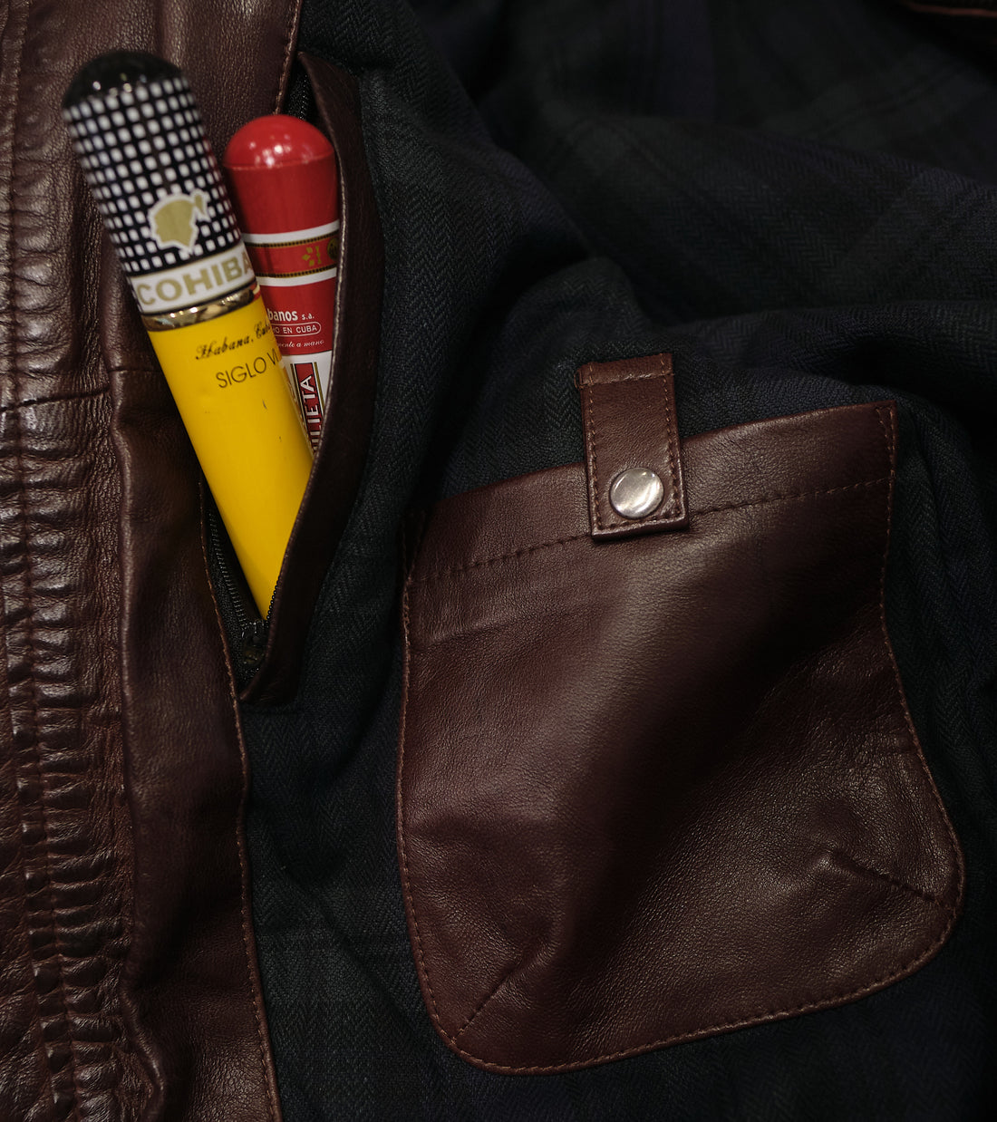 1/4 Mile Leather Jacket Bordeaux
