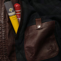 1/4 Mile Leather Jacket Bordeaux