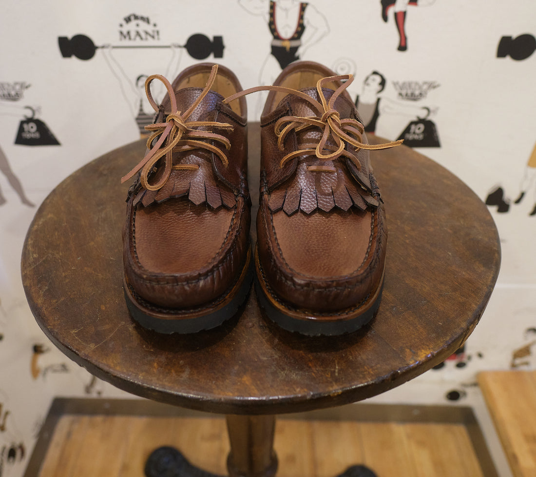 Hand Made Fringed Deck Leather Shoes