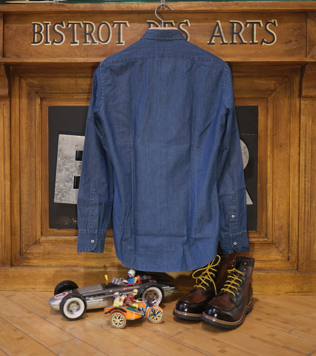 Cotton Darkwash Denim Shirt