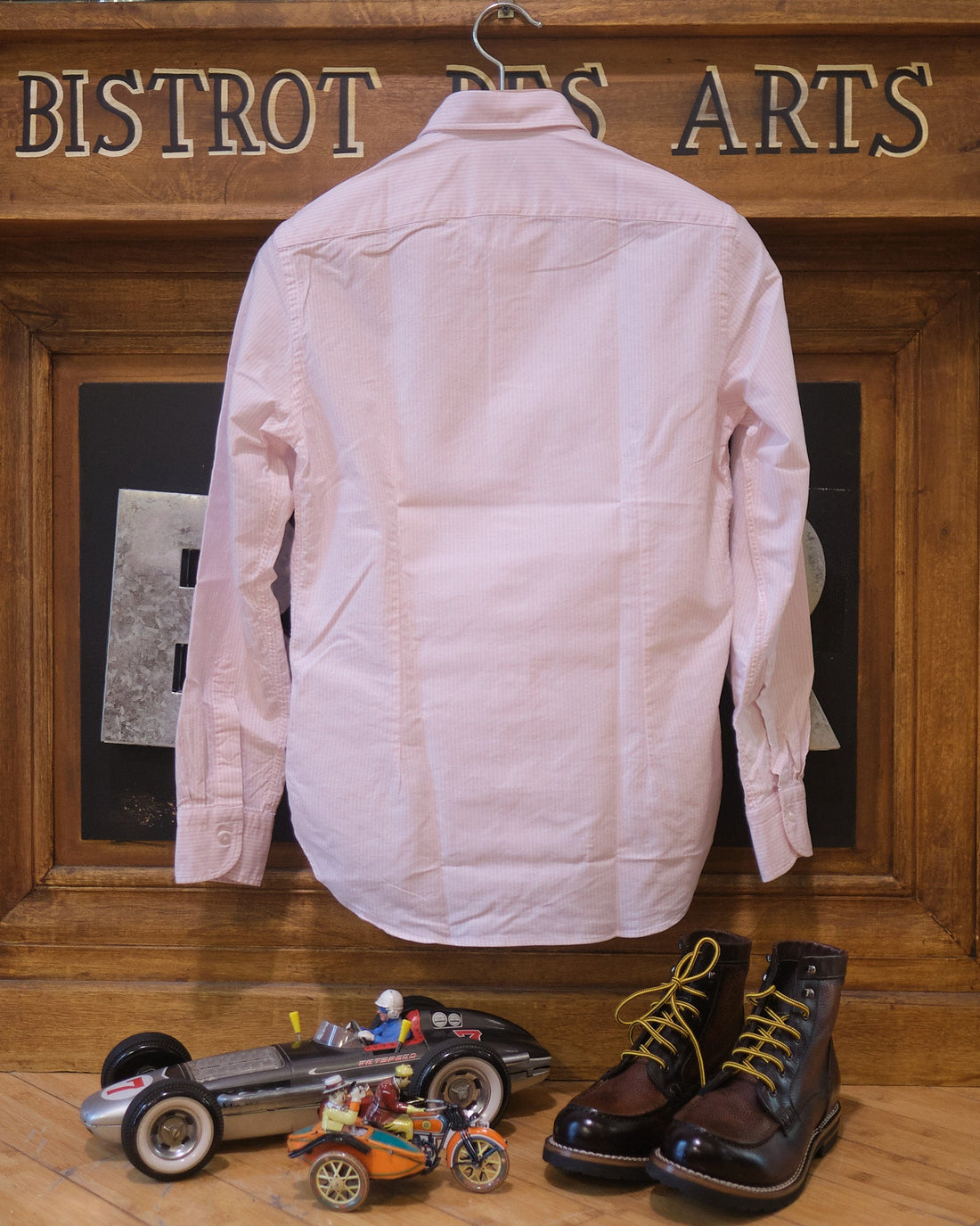 Oxford Fine Stripes Baby pink shirt