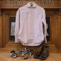 Oxford Fine Stripes Brown shirt