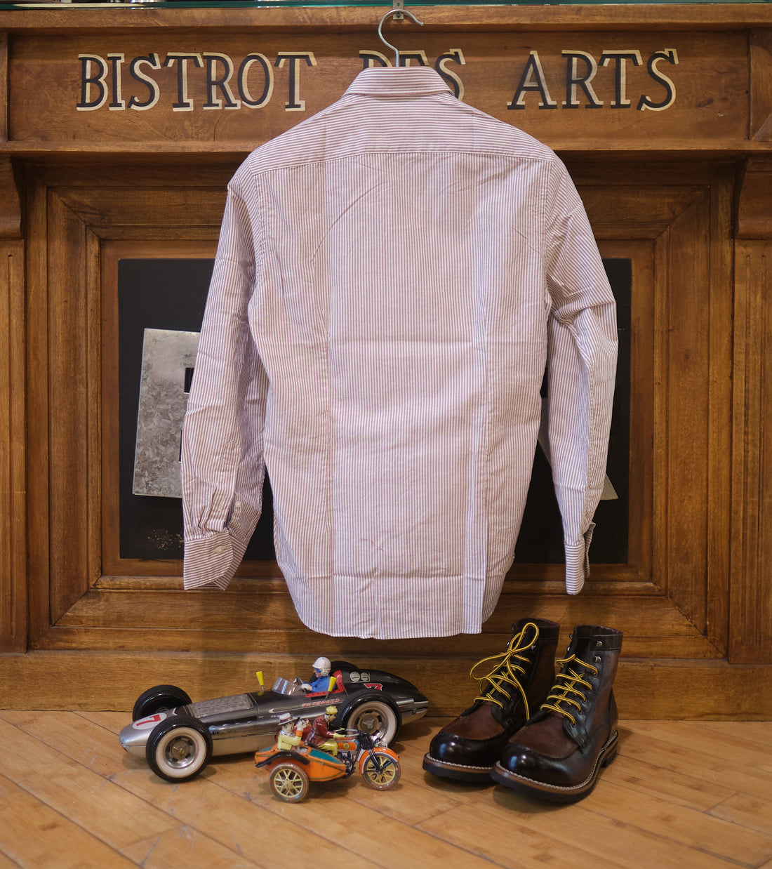 Oxford Fine Stripes Brown shirt
