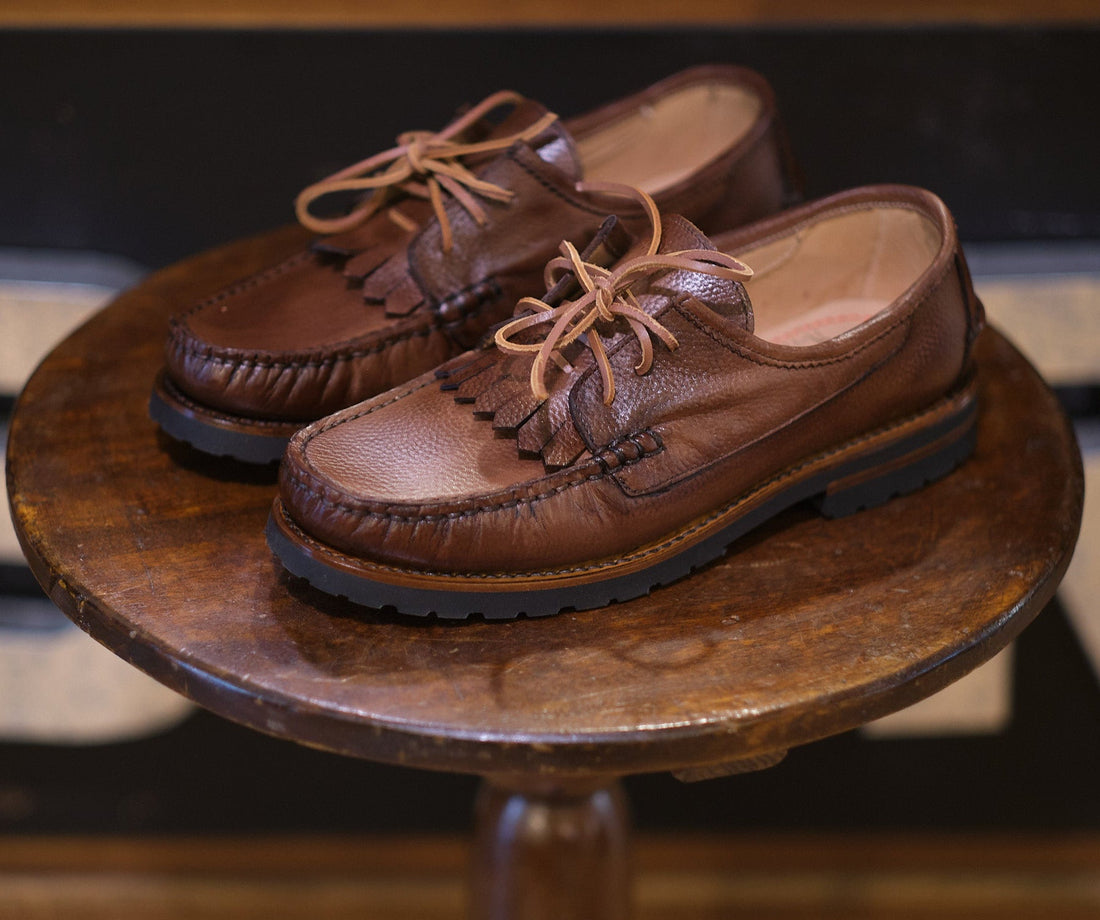 Hand Made Fringed Deck Leather Shoes