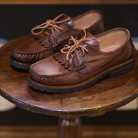 Hand Made Fringed Deck Leather Shoes