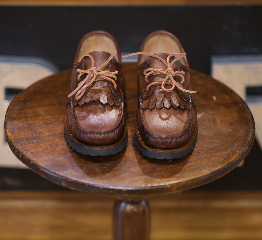 Hand Made Fringed Deck Leather Shoes