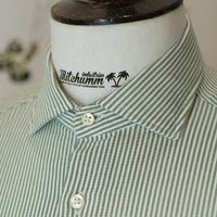Oxford Fine Stripes Green shirt