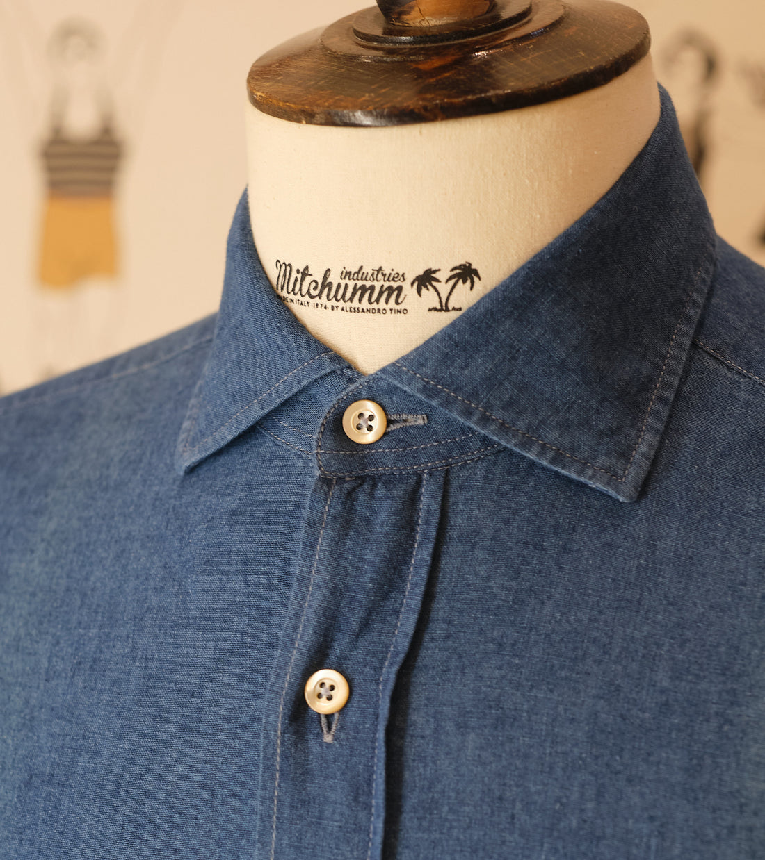 Linen Cotton Denim Shirt
