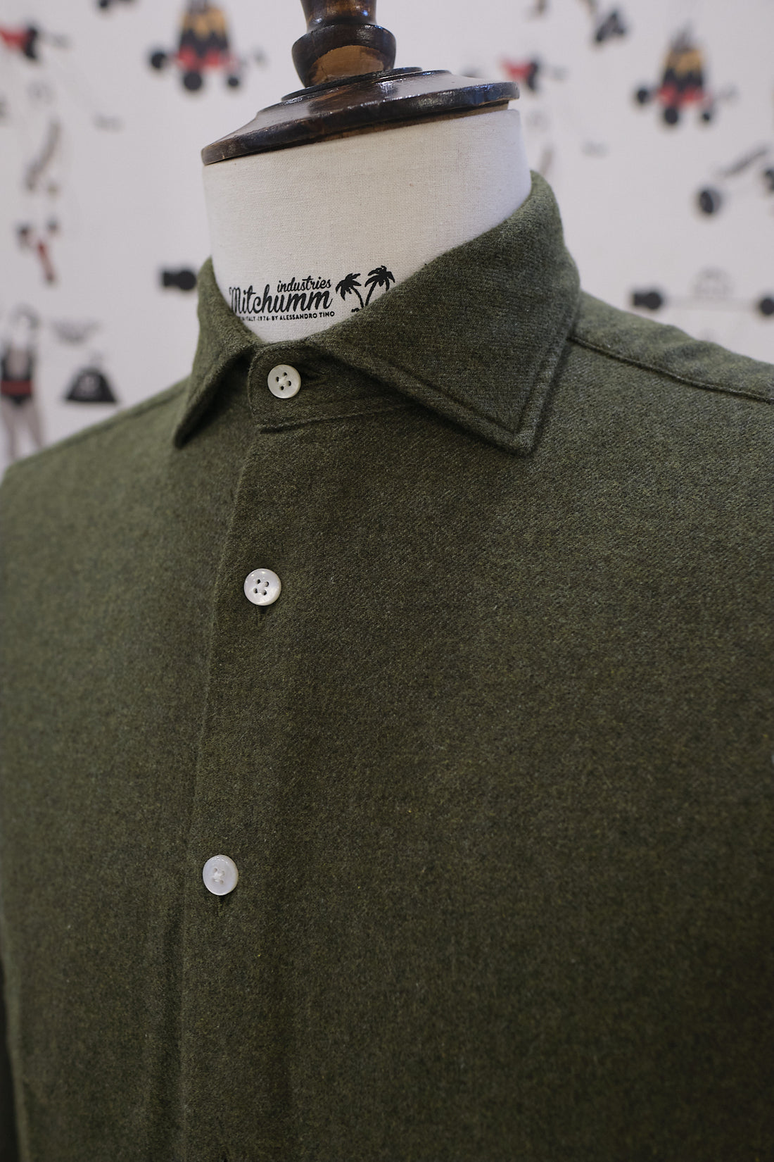 Forest Green twill Shirt