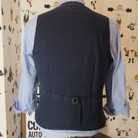 Shetland wool herringbone brown vest