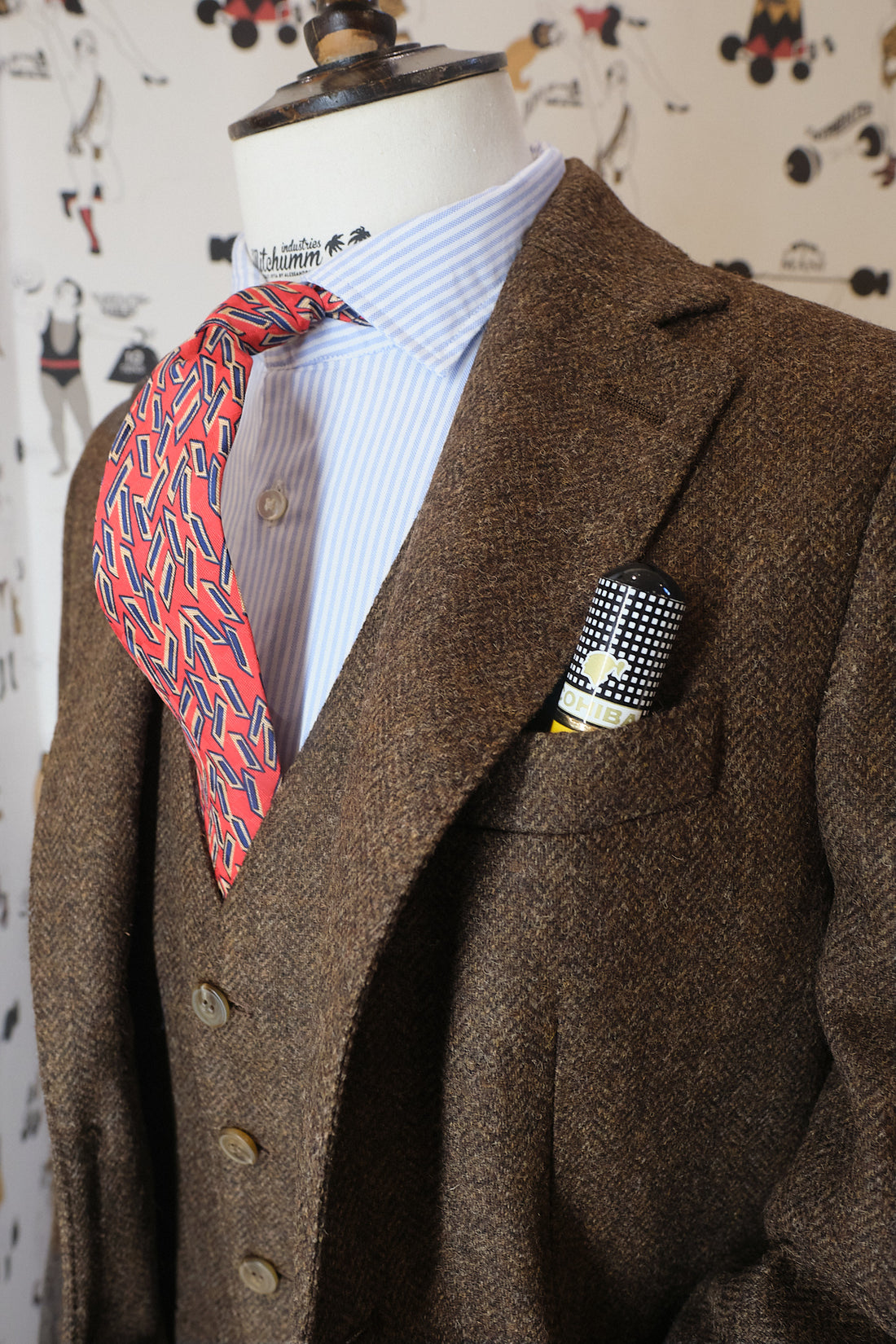 Shetland wool Brown Blazer