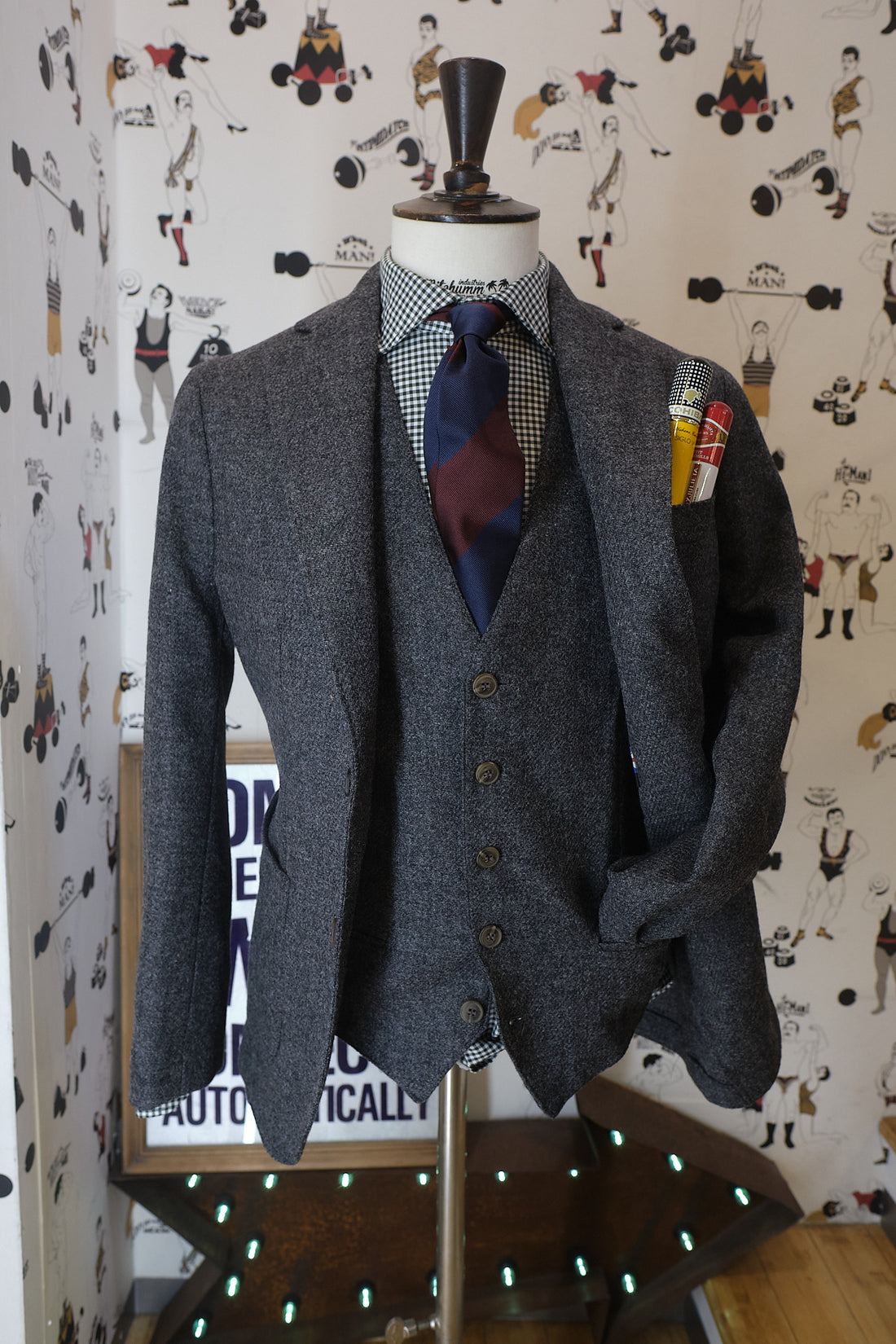 Shetland wool Grey Blazer