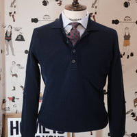 English Rib Navy Polo