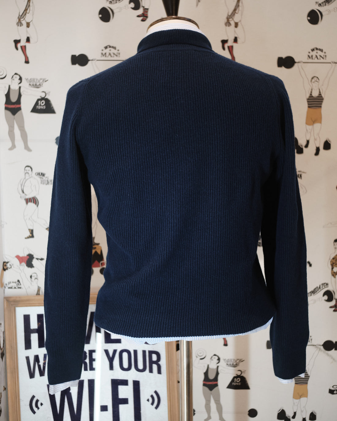 English Rib Navy Polo