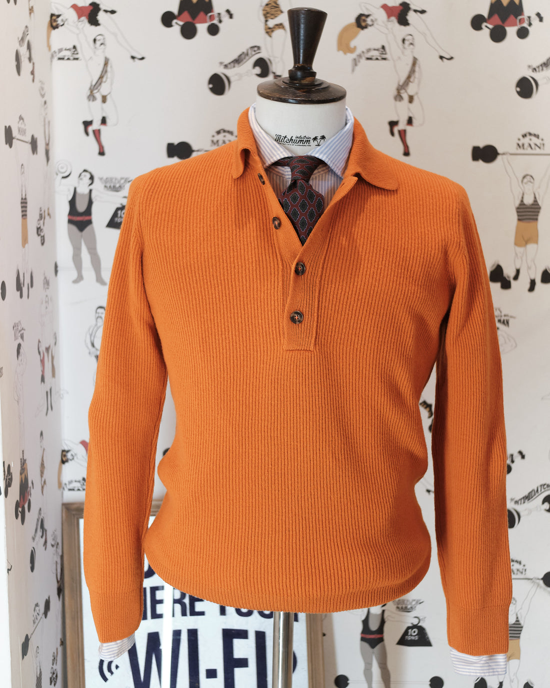 English Rib Orange Polo