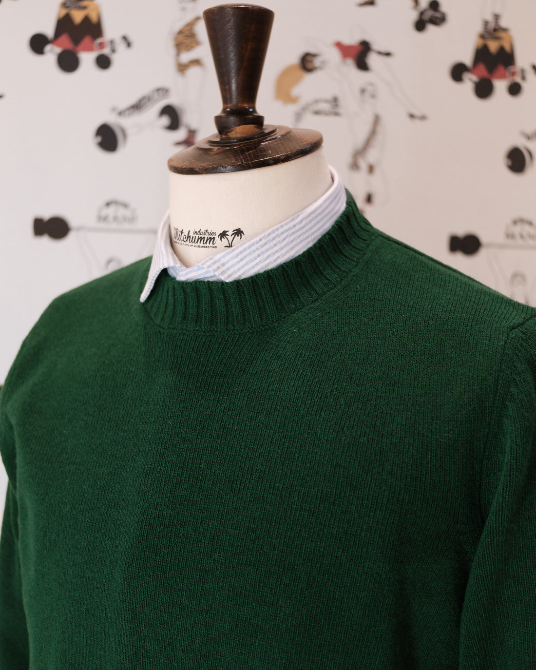 Wool Sweater Forest Green