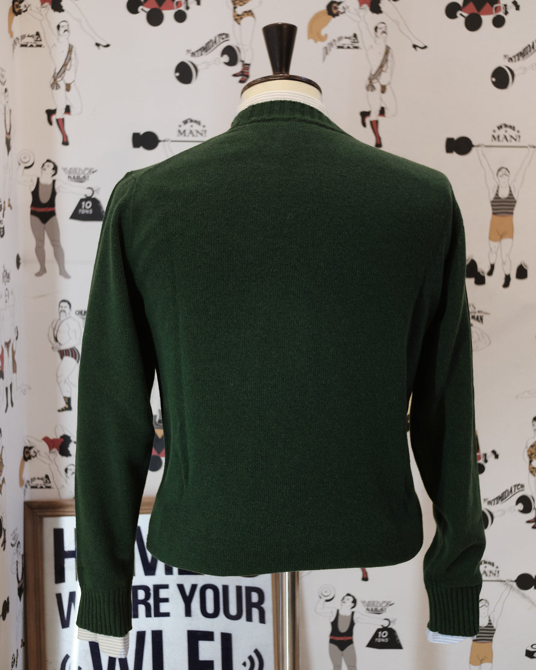 Wool Sweater Forest Green