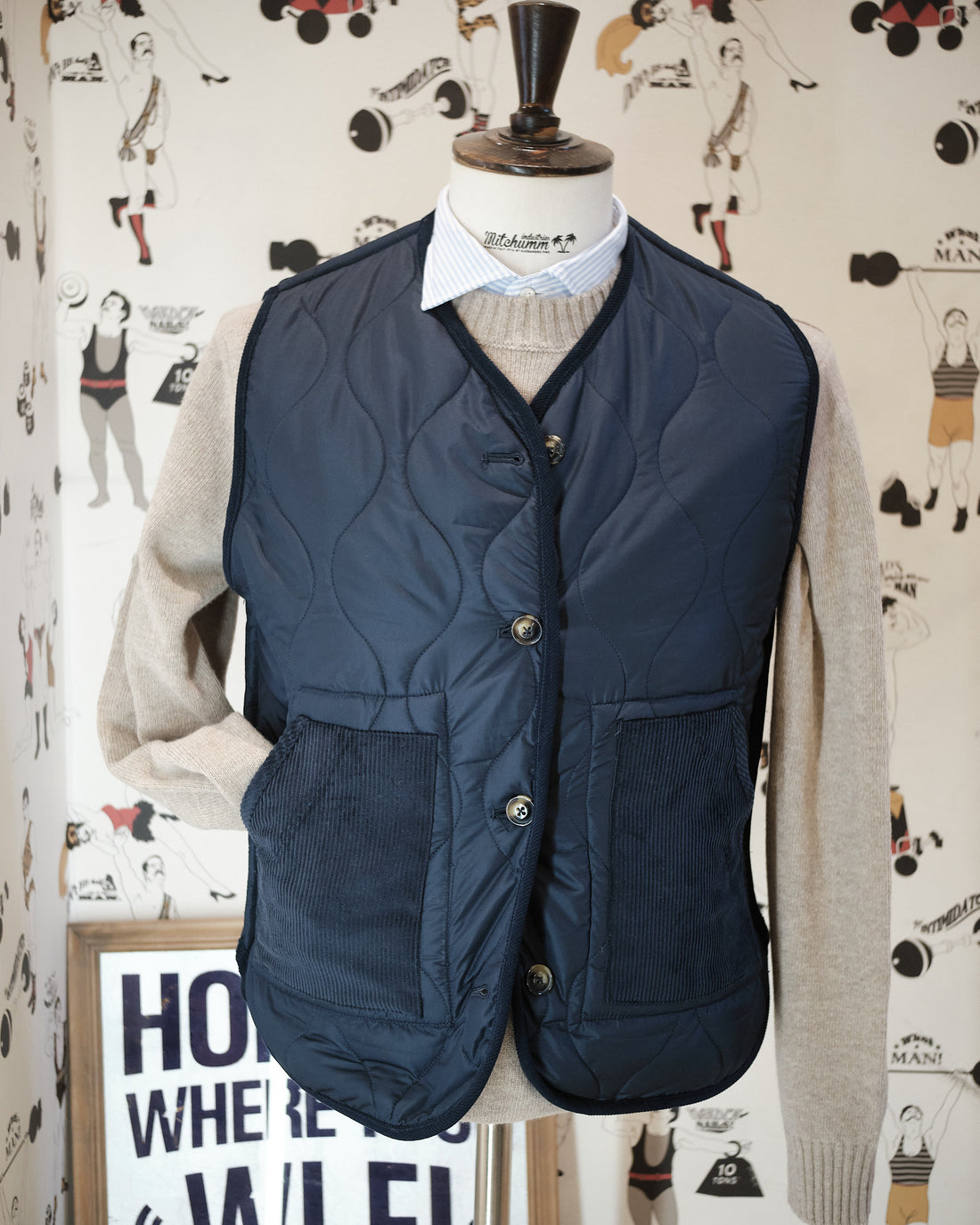 ITB X MITCHUMM Tartan Reversible Vest