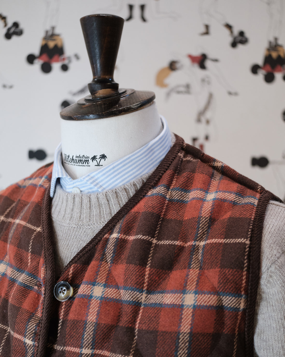 ITB X MITCHUMM Plaid Reversible Vest
