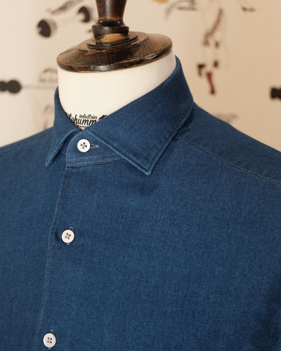 Heavy darkwash Cotton Denim Shirt