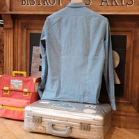 Cotton Light Wash Denim Shirt