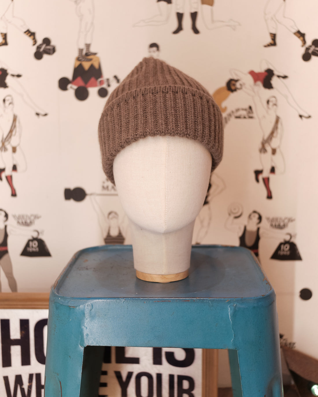 Light Brown cashmere beanie