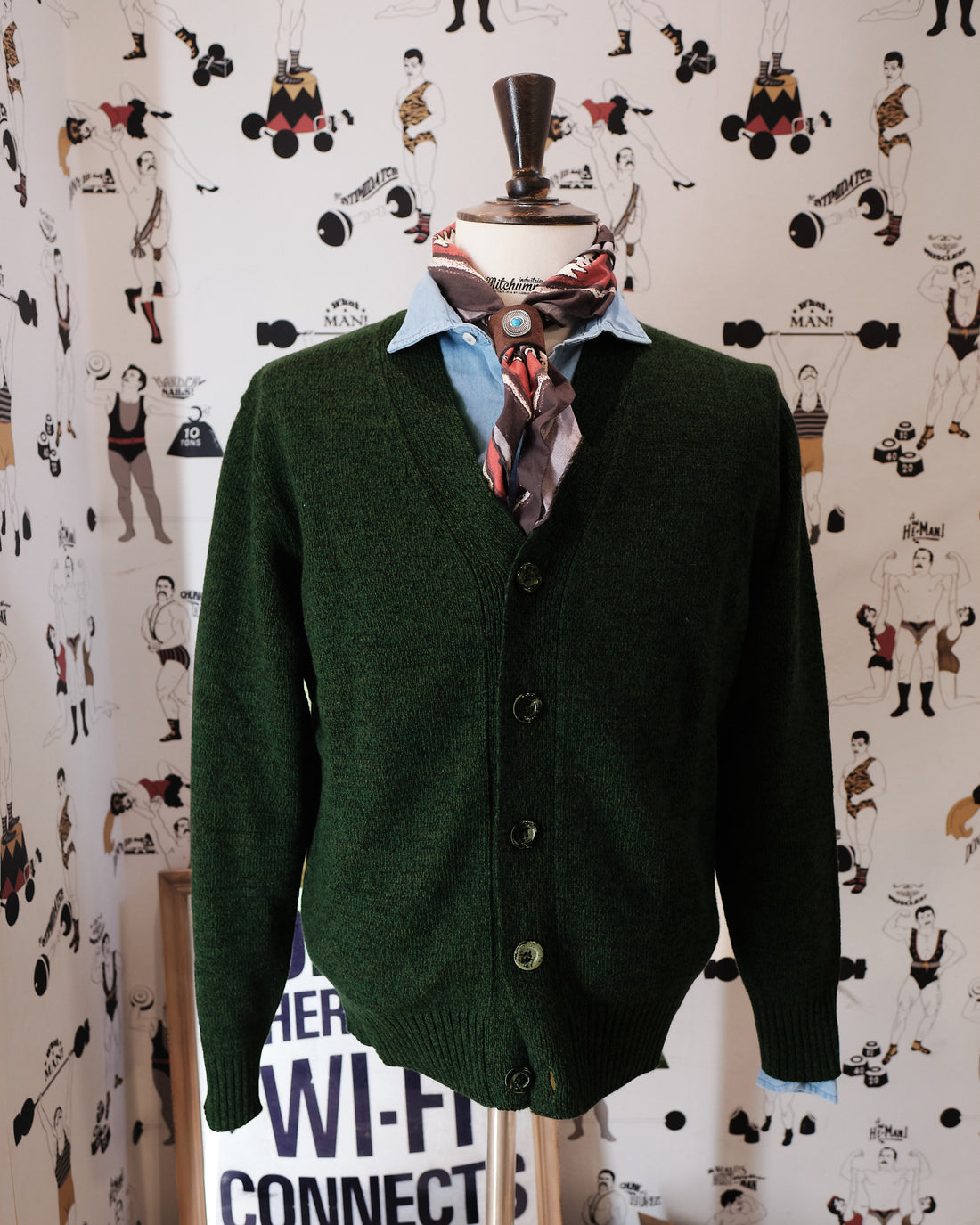 Classic Merinos Cardigan Green