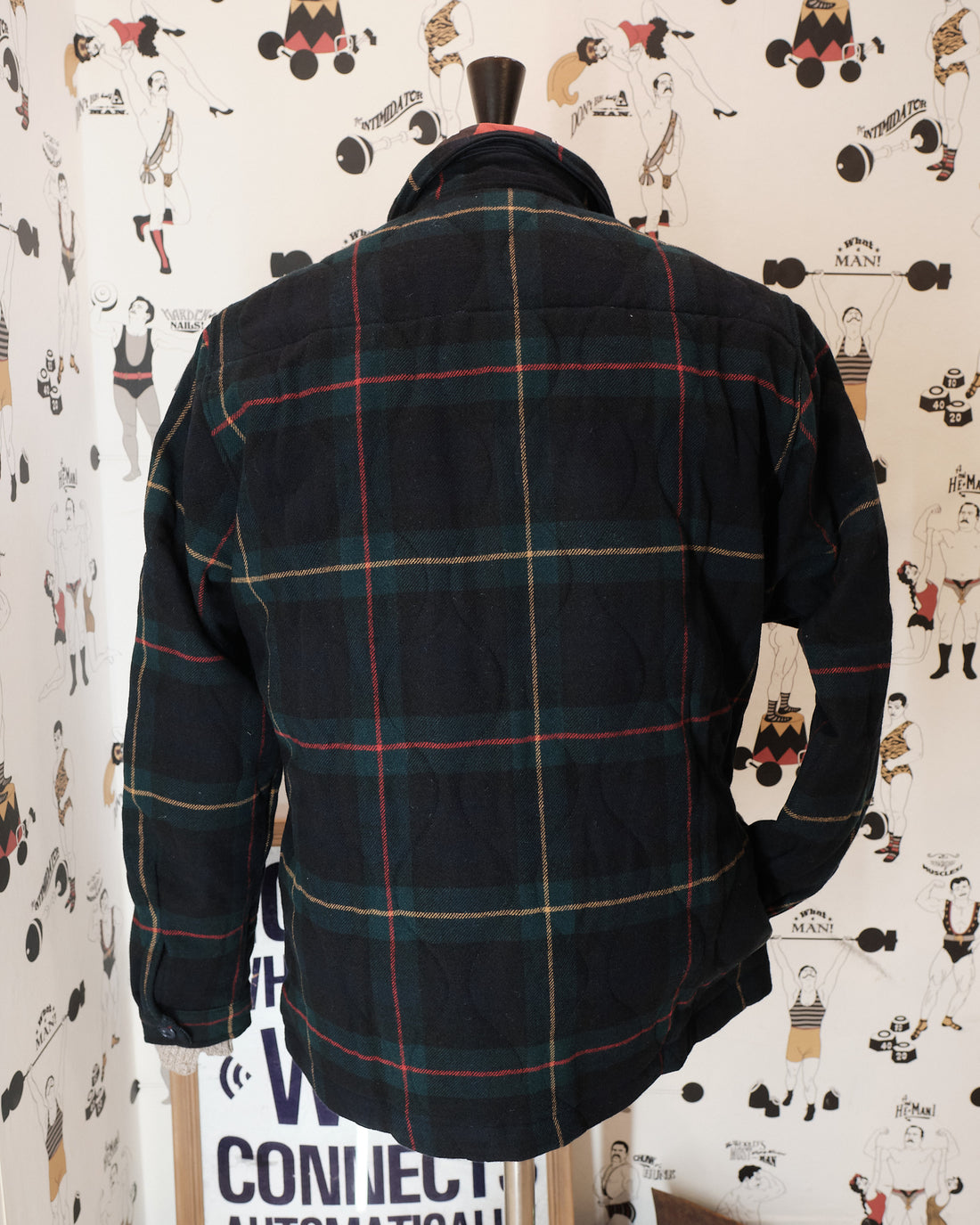 ITB Dark Navy/Forest Green Tartan Plaid Jacket