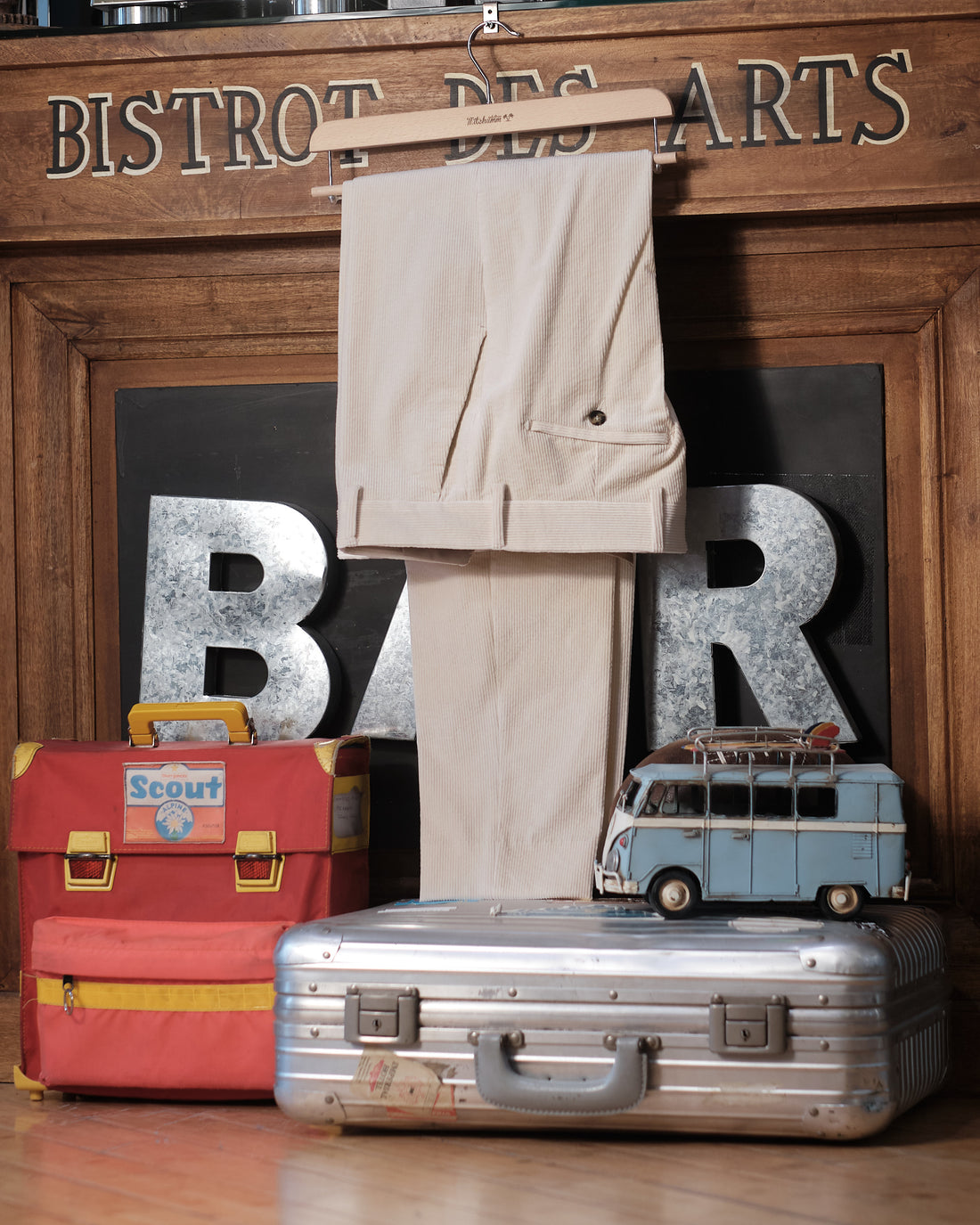 Natural White Classic Corduroy Trousers