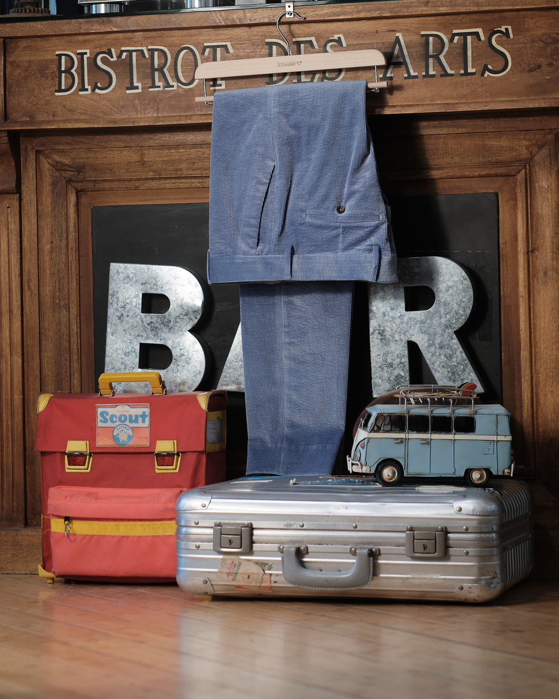 Sky Blue Classic Corduroy Trousers