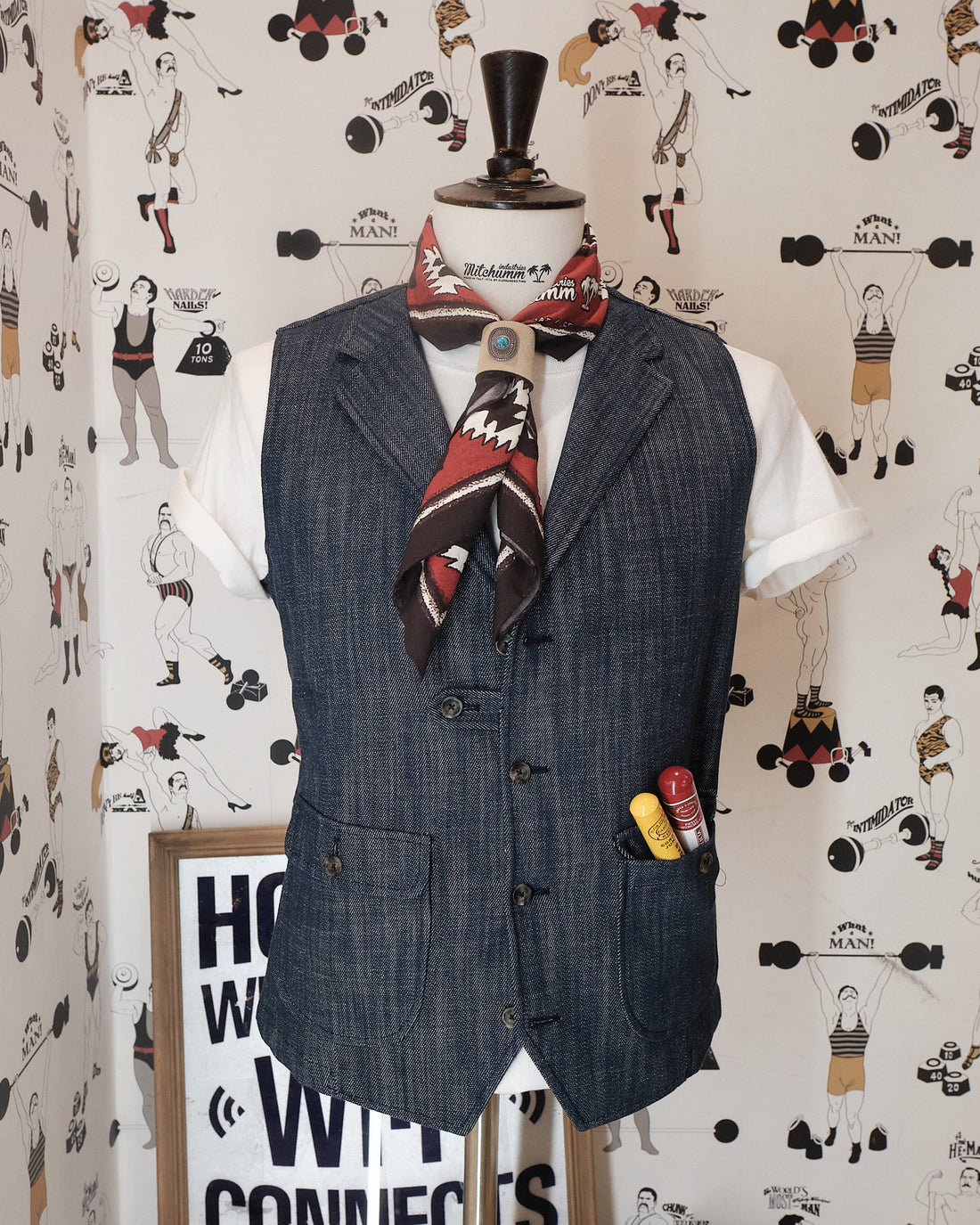 The gentleman Denim Waistcoat