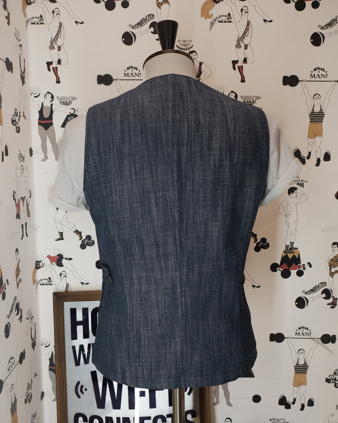 The gentleman Denim Waistcoat