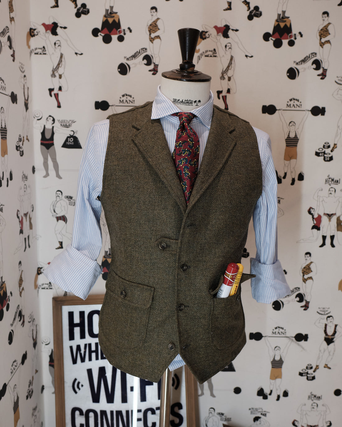 The gentleman Shetland wool Waistcoat