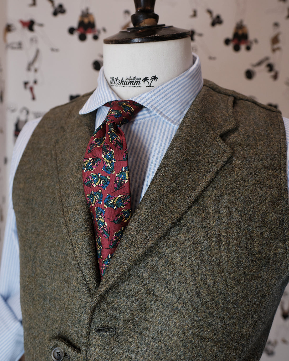 The gentleman Shetland wool Waistcoat