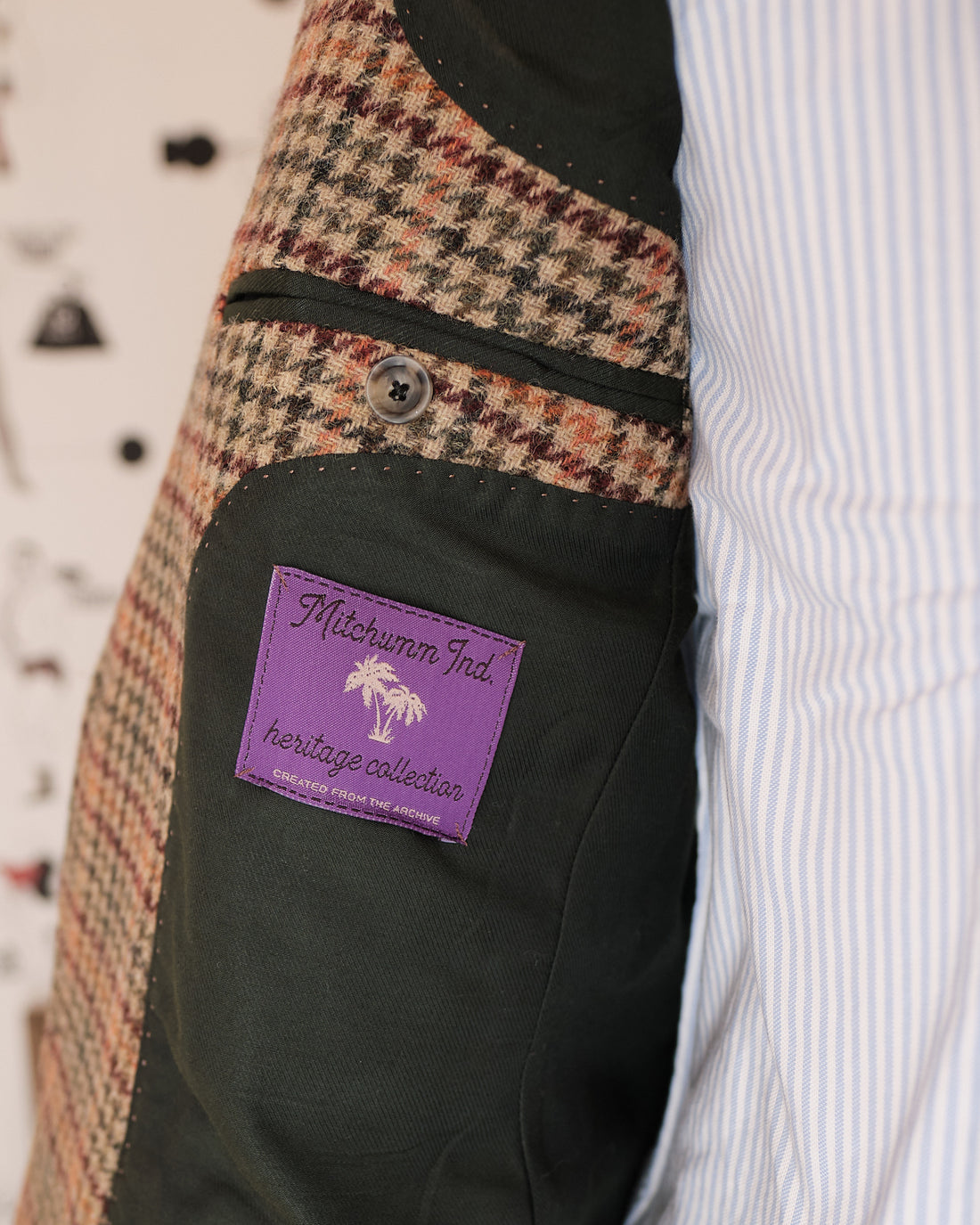 Shetland Tweed Check  Blazer
