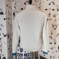 Cream Wool Shawl Collar Cardigan