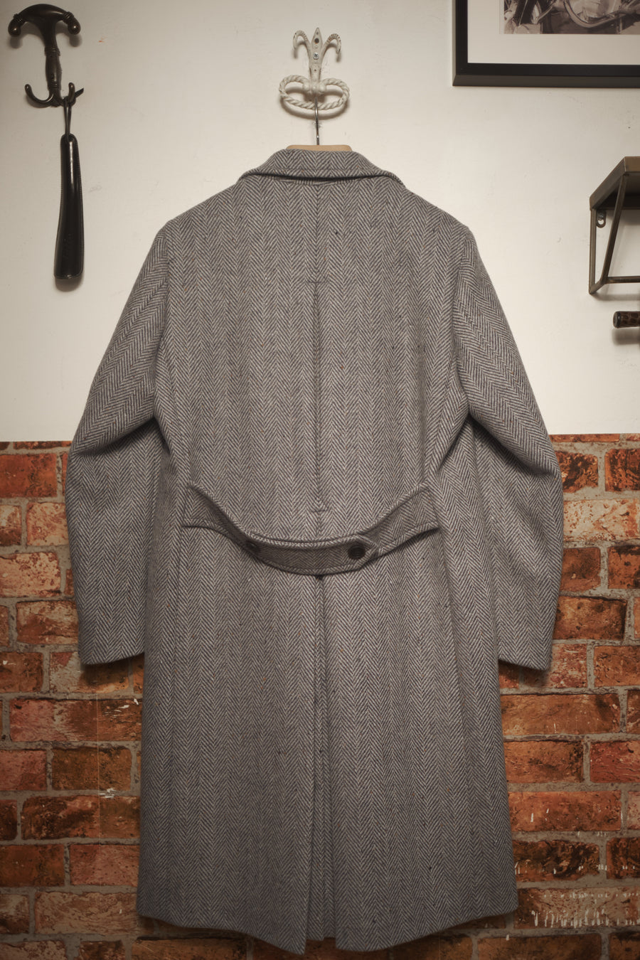 Herringbone blue coat