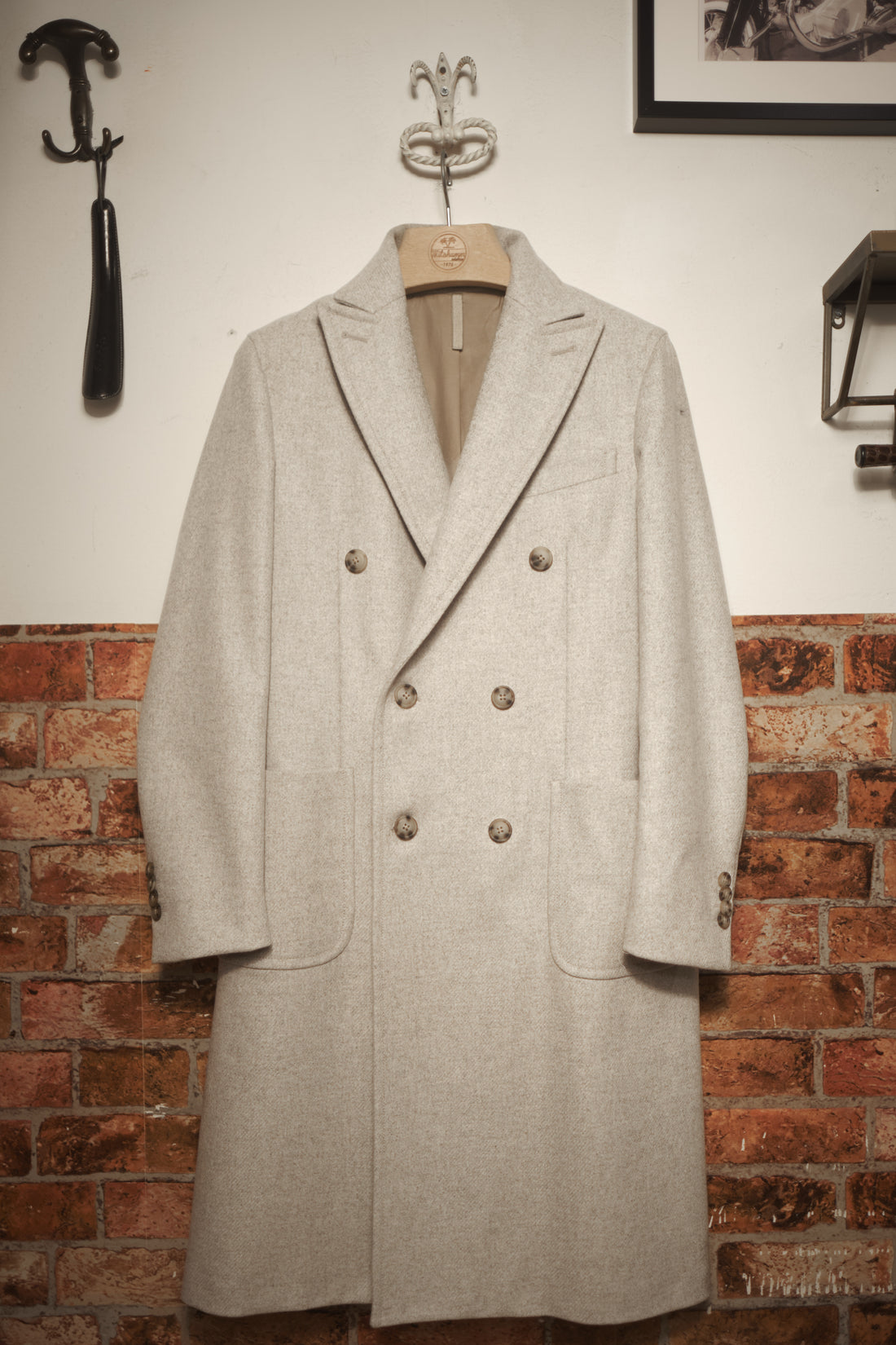 Pearl Grey Wool Coat