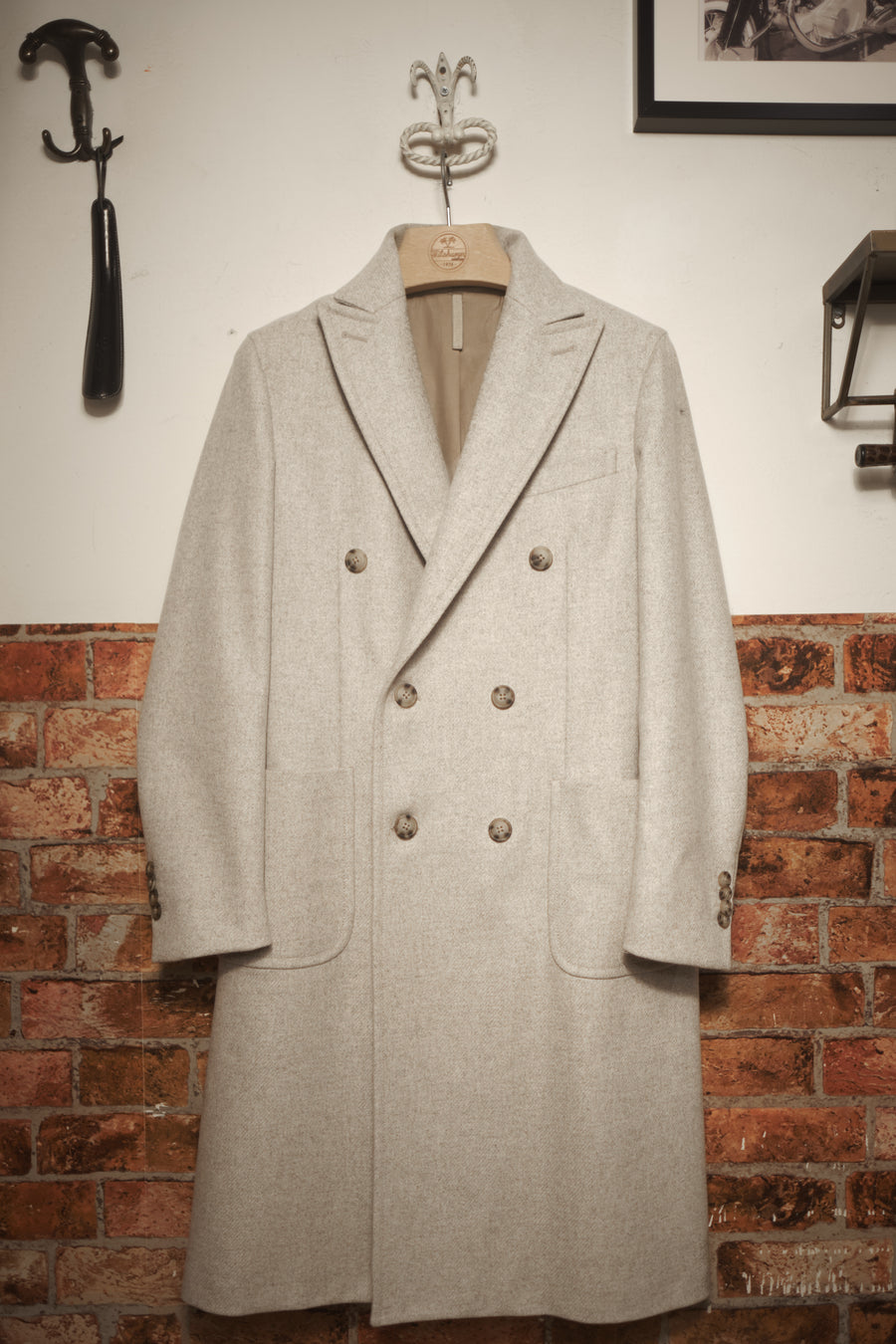 Pearl Grey Wool Coat