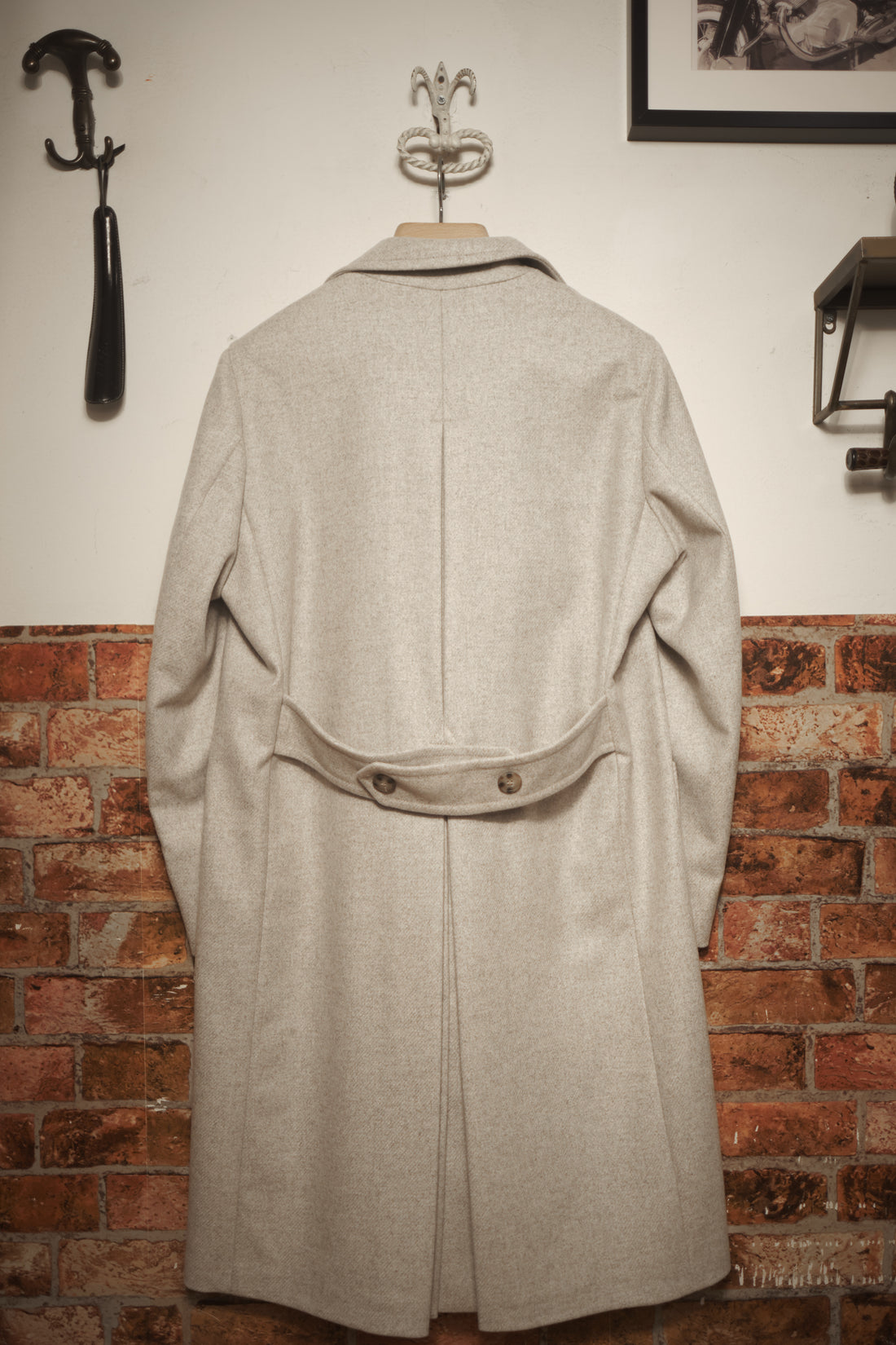 Pearl Grey Wool Coat