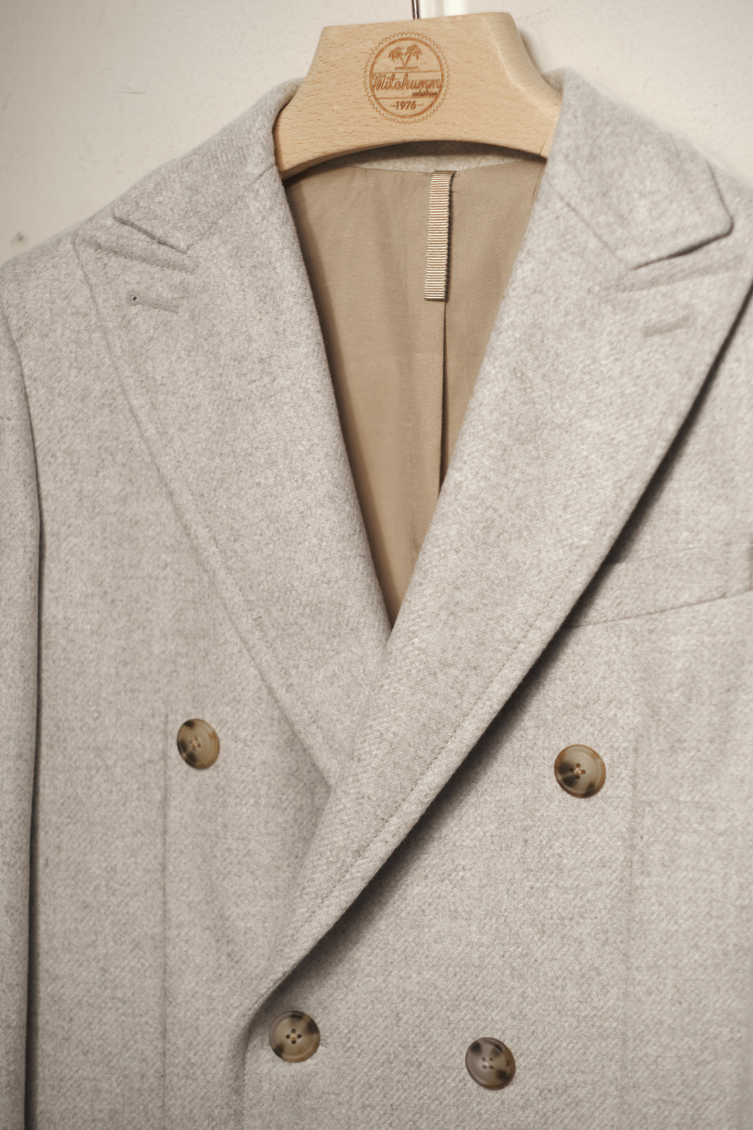 Pearl Grey Wool Coat