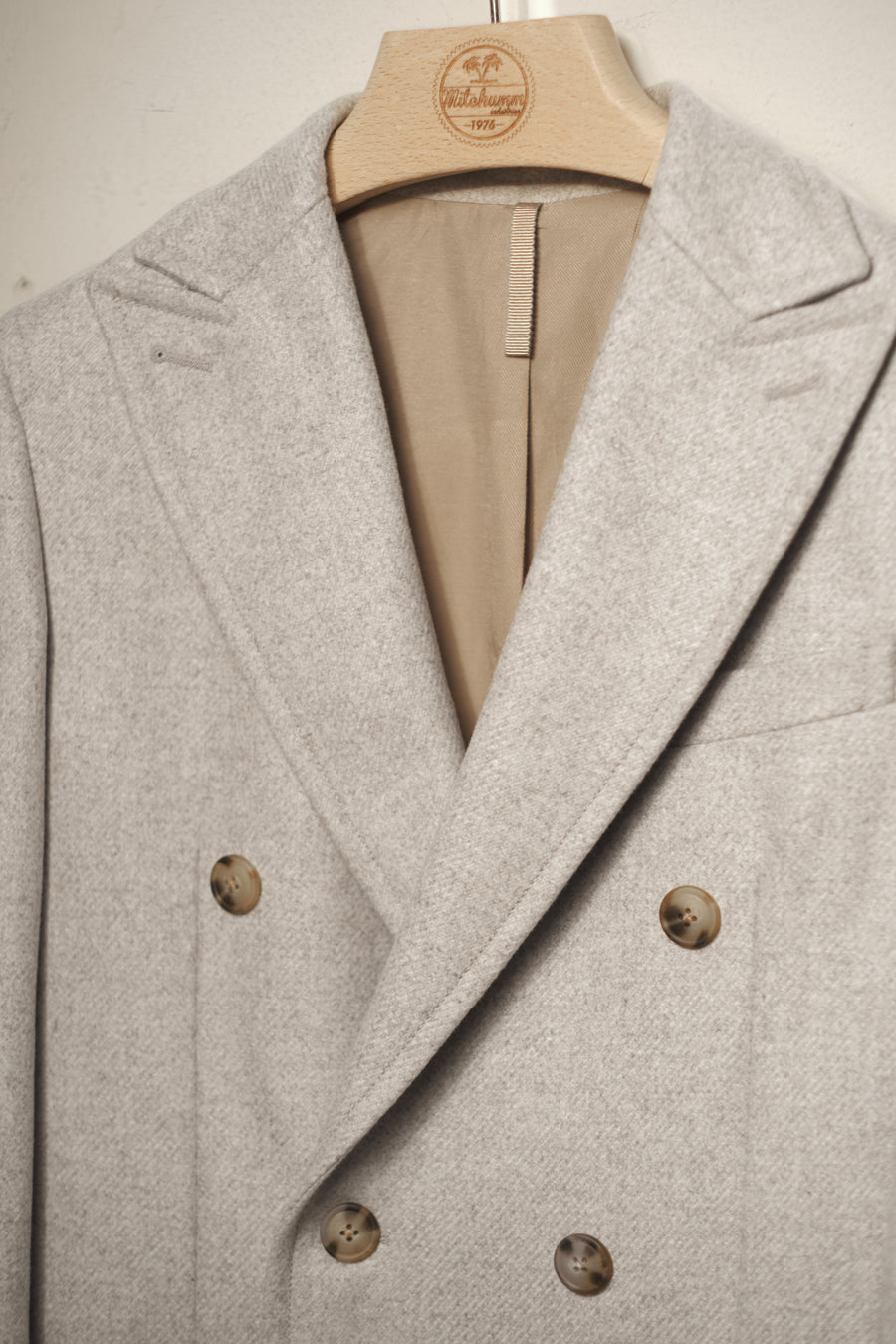 Pearl Grey Wool Coat