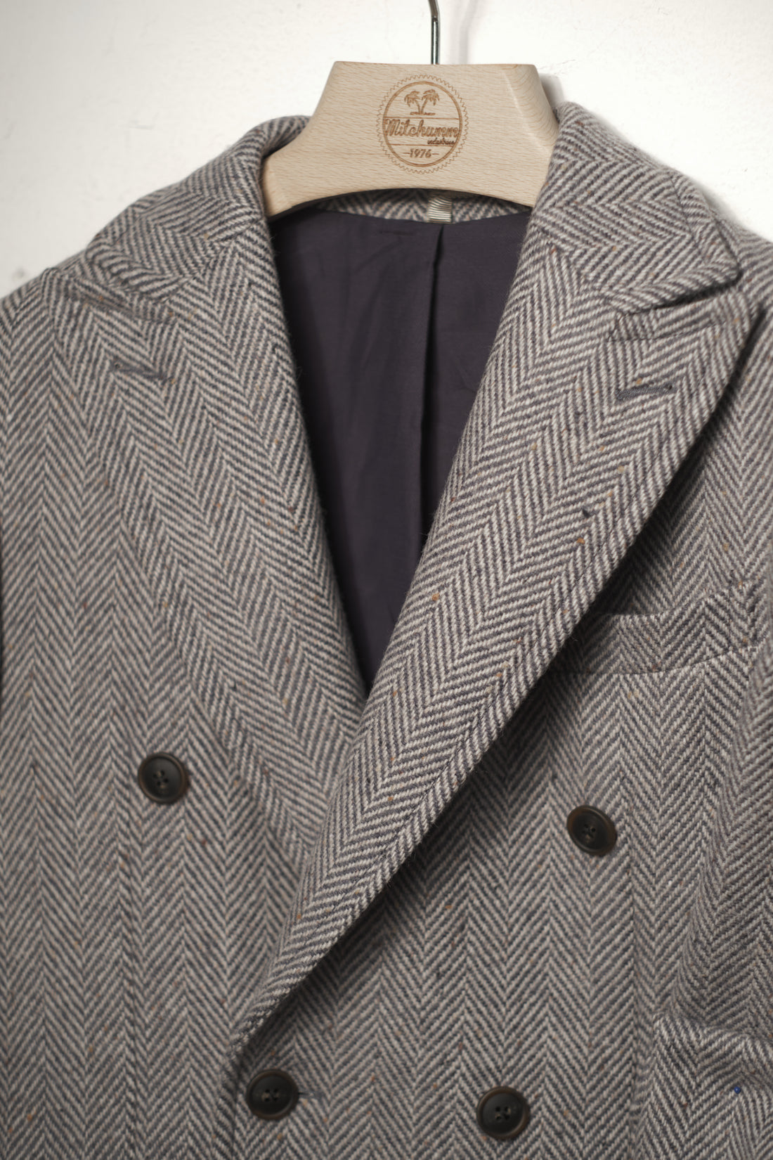 Herringbone blue coat