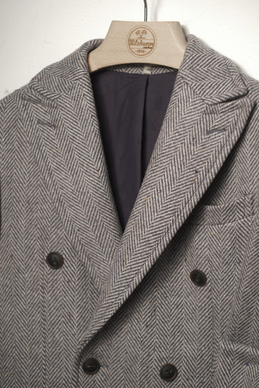 Herringbone blue coat