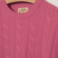 Dusty Coral Pink Cashmere Classic Sweater