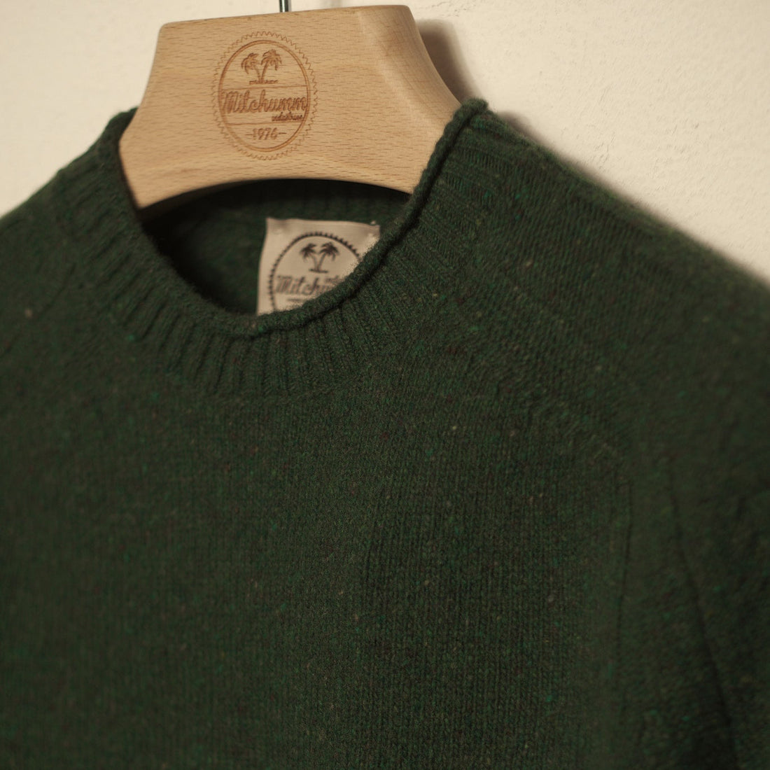 Alpine Moss Knickerbocker Wool Crewneck